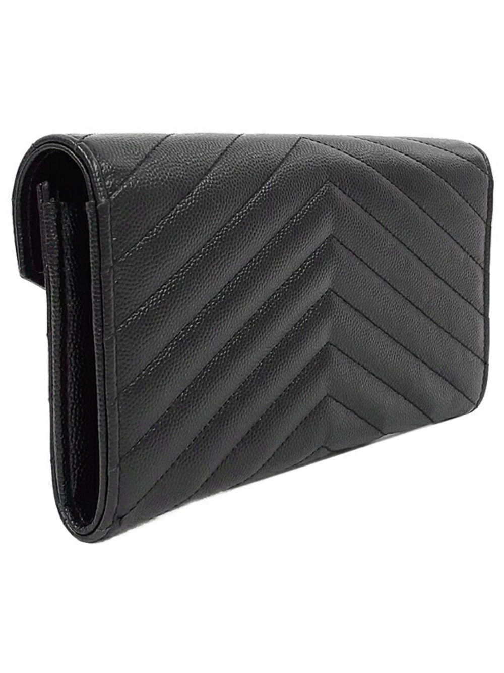 Saint Laurent Monogram Long Wallet fold Paris Bi Flap Brown